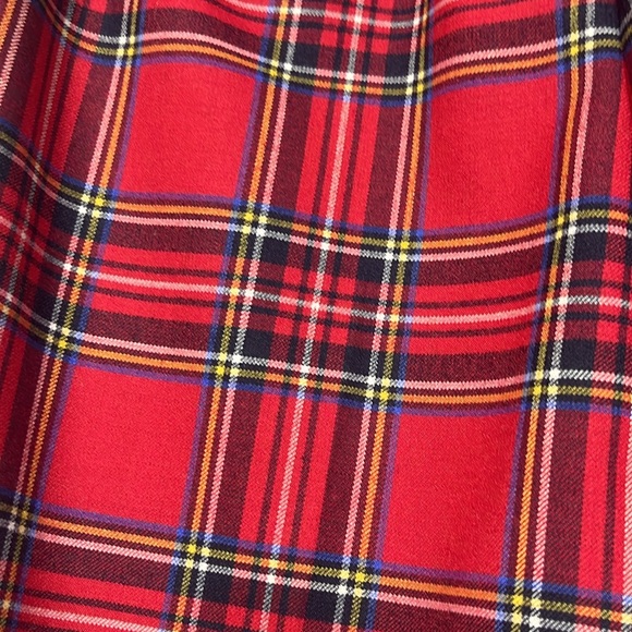NWT-Talbots Slim Ankle Pants in Cherry Red Mountain Plaid - Picture 7 of 9